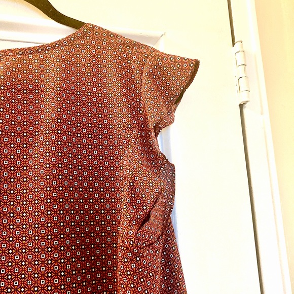 Merona Mosaic Print Peplum Blouse - Picture 4 of 10
